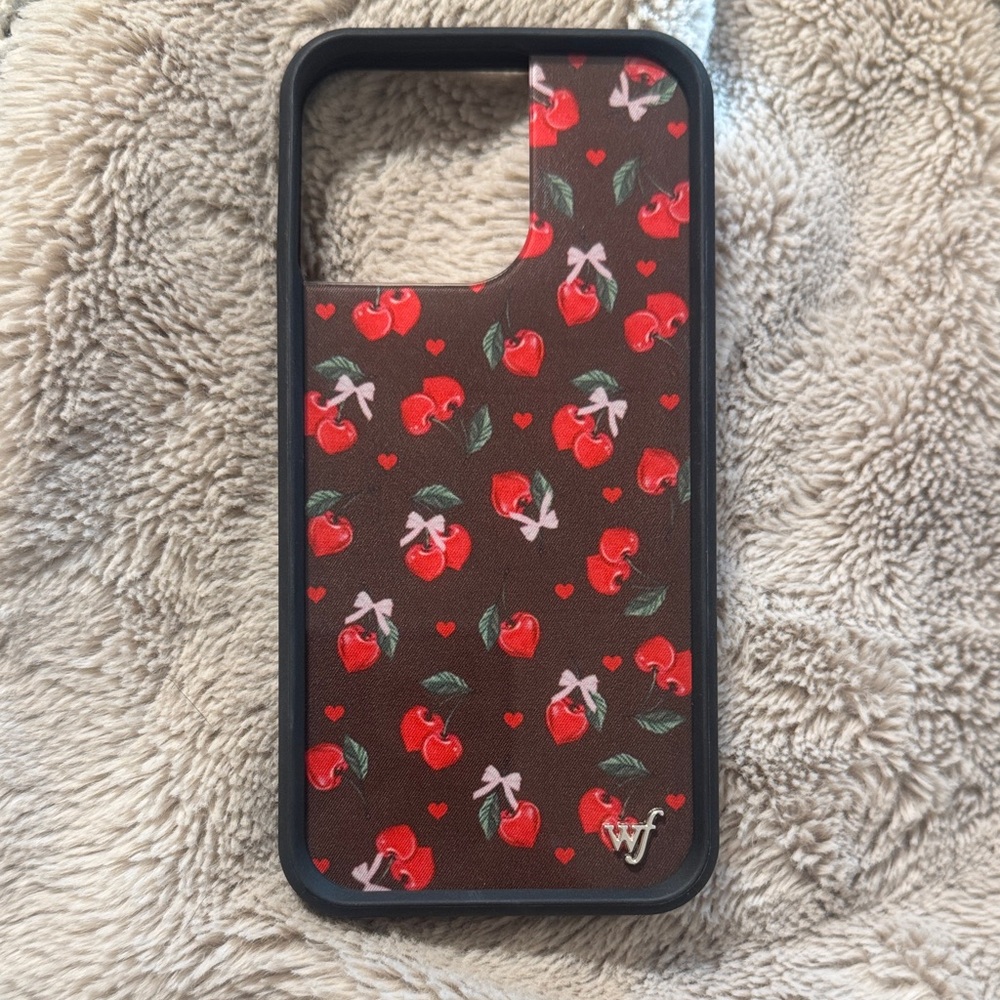 Chocolate Cherries Wildflower Cases iPhone 15 Pro Max Case